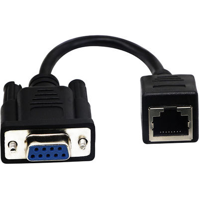 Kabel Cat5 Cat6 RJ45 Ke RS232, Rakitan Kabel Ethernet Industri DB9 9 Pin