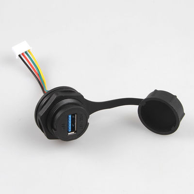 Rakitan Kabel Lan Industri Tahan Air IP68 XH 2.5 Ke Konektor USB 3.0 Perempuan
