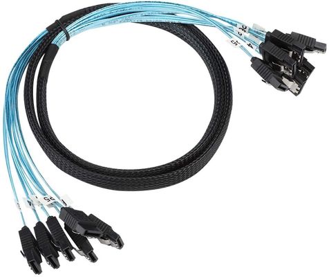 Kabel Wire Harness Splitter Wanita 6Gbps SATA III HDD 7pin Ke 7pin Untuk Server