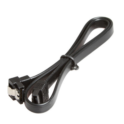 12 Inch Data SATA 3 Kabel Daya Sudut Kanan 90 Derajat Dengan Kait Pengunci