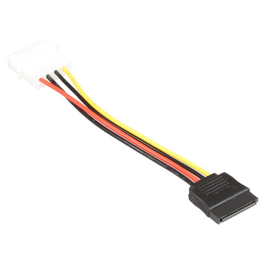 Male Female Y SATA Hard Drive Cable Splitter Molex 4 Pin Tahan Lama