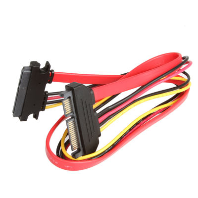 Kabel SATA 3 Ekstensi Stabil Untuk HDD, Male To Female 7 + 15 Pin SATA 3.0 6gbps