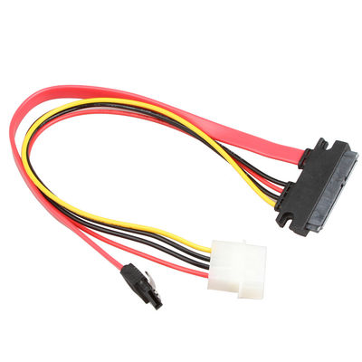 ROHS SATA III Data Wire Harness Cable SATA 7+15Pin 22Pin Ke SATA 7Pin+4Pin