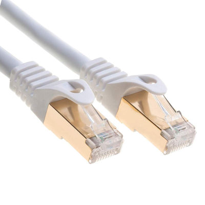 Kabel Patch RJ45 0,5-90m, Kabel Ethernet Double Shield White Cat 7
