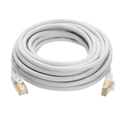 Kabel Patch RJ45 0,5-90m, Kabel Ethernet Double Shield White Cat 7