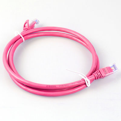 26AWG FTP UTP Cat6a Patch Cord 4 Pasang Serbaguna Warna Merah