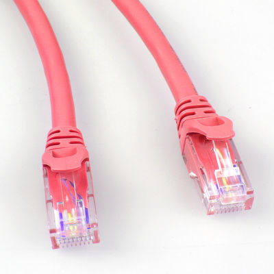 26AWG FTP UTP Cat6a Patch Cord 4 Pasang Serbaguna Warna Merah
