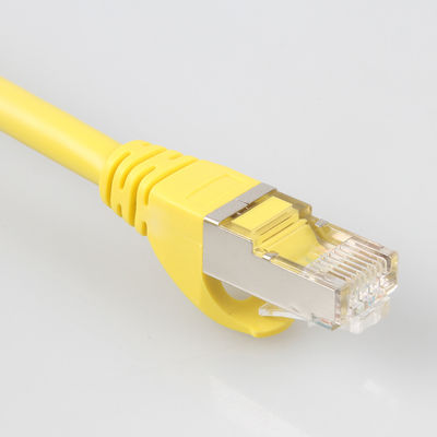 Kabel SSTP Cat7 Luar Ruangan Kuning, Kabel Patch LSZH 26AWG Praktis