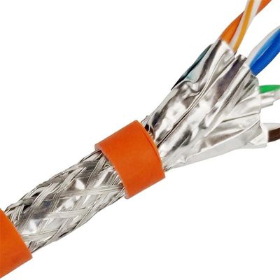 Jaket PVC Ethernet Cat7 Kabel Lan Isolasi HDPE Bare Copper