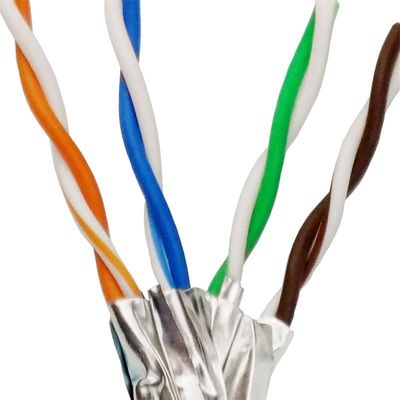 26AWG SFTP Cat7 Outdoor Cable Shielded Twisted Pair Praktis