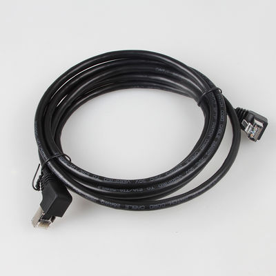 Kabel Patch Cat7 Stabil OEM 90 Derajat Hingga 270 Derajat Ke Atas Miring