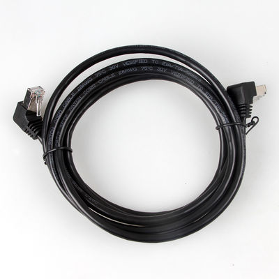 Kabel Patch Cat7 Stabil OEM 90 Derajat Hingga 270 Derajat Ke Atas Miring