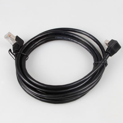 Kabel Patch Cat7 Stabil OEM 90 Derajat Hingga 270 Derajat Ke Atas Miring
