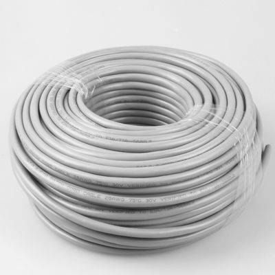 Kabel Twisted Pair Jaringan Cat 7 Terlindung 100meter 305m Warna Abu-abu