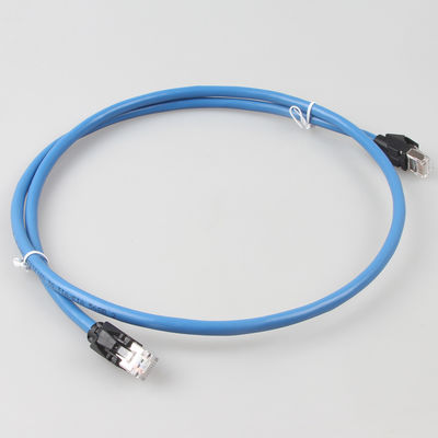Kabel Ethernet Cat6a S / FTP 6 Kaki RJ45 Kabel Jaringan Patch Kabel Jaringan Rantai Tarik Industri